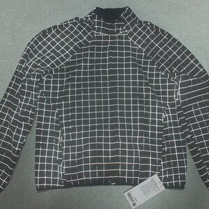 Lululemon NWT Adapted State Textured Jacket Reflective Grid L Black